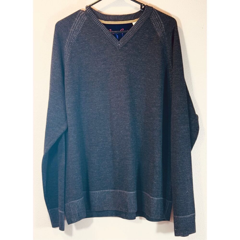 Robert Graham HUNTINGDON Black Wool Men's Sweater